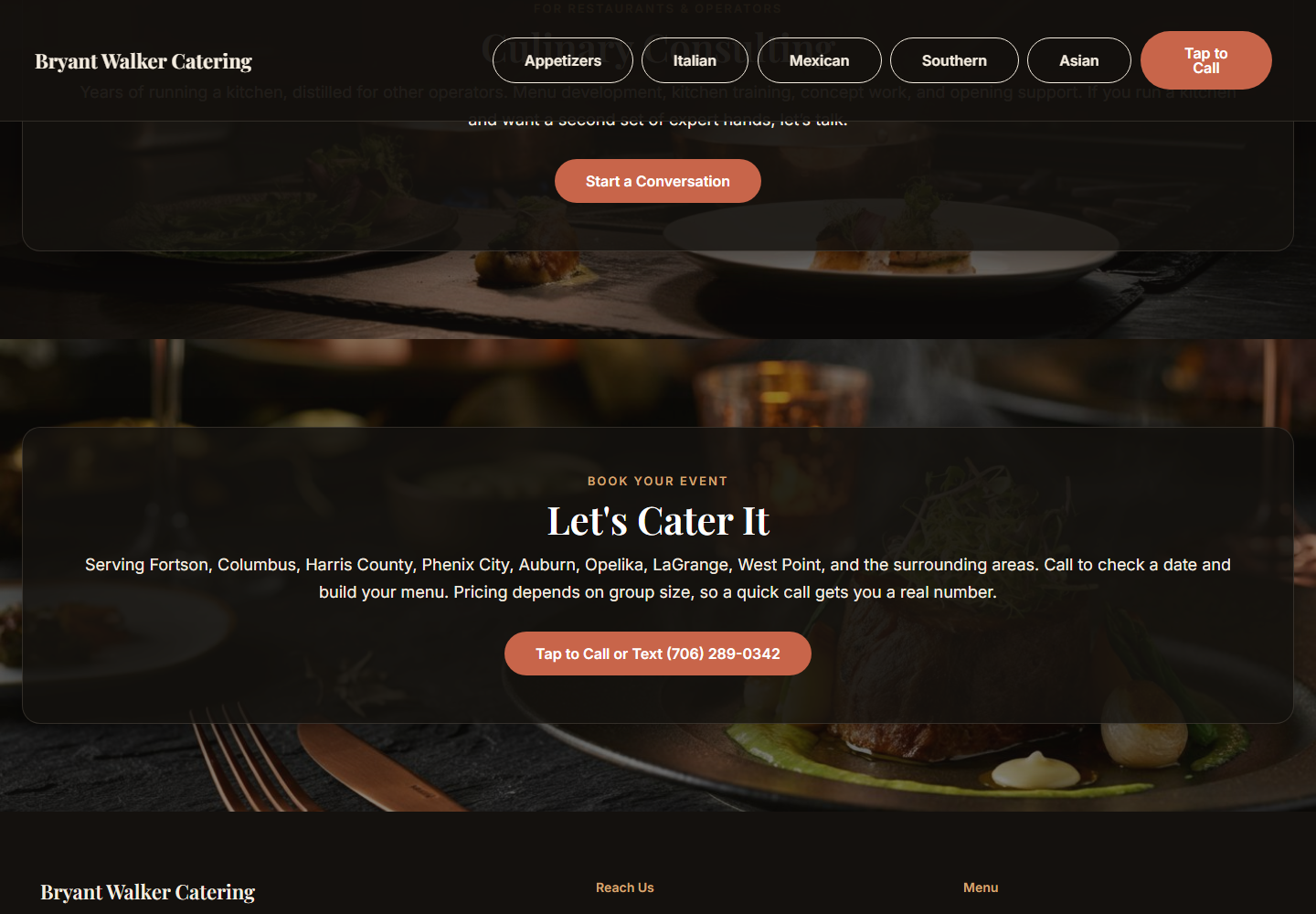 Bryant Walker Catering Culinary Consulting
