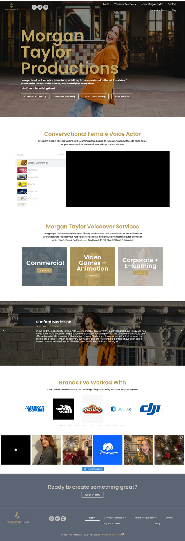 Morgan Taylor Productions full website