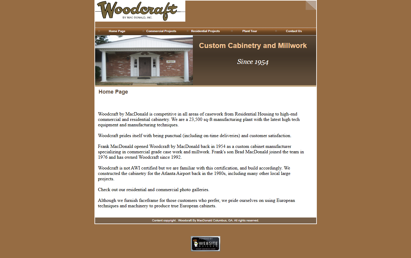 WoodCraft By MacDonald previous website